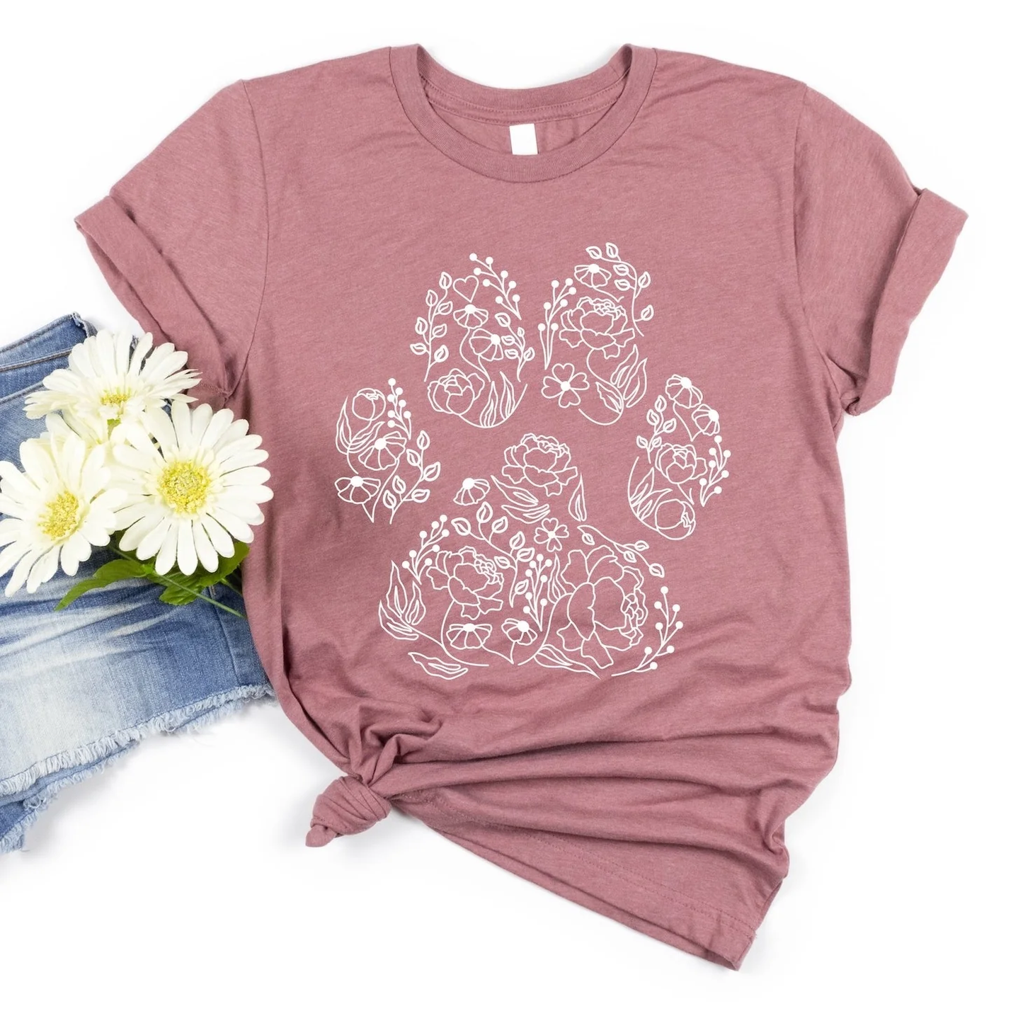 'FLOWER PAW' TEE