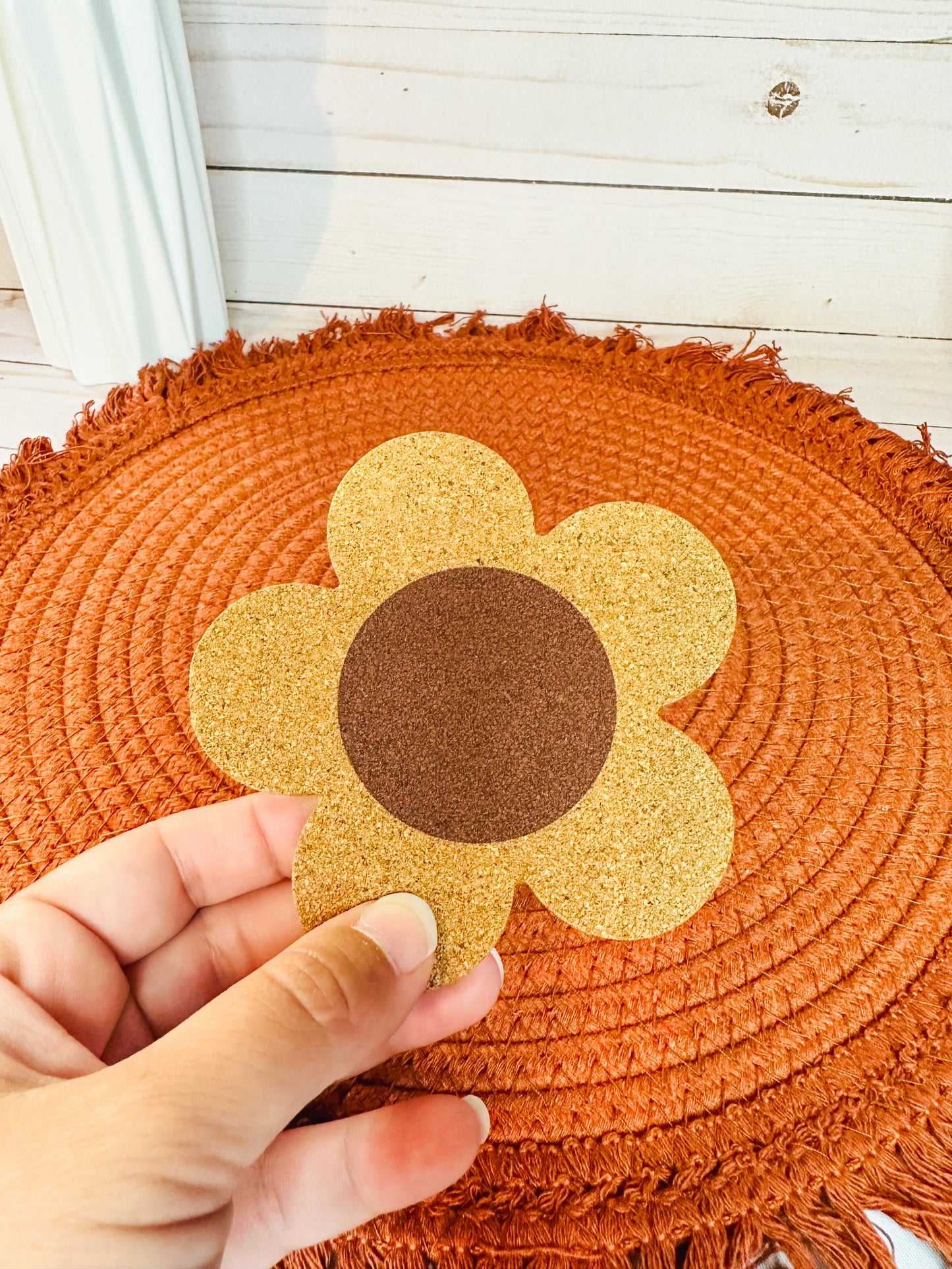 Flower Cork Coaster