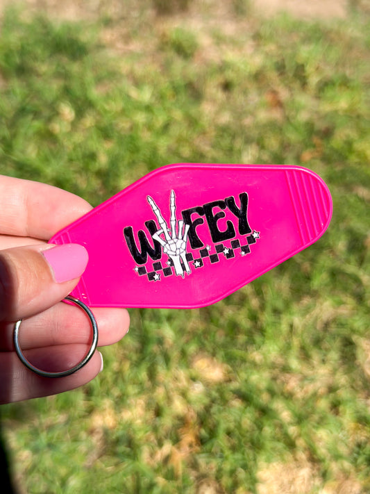 'Wifey' Motel Keychain