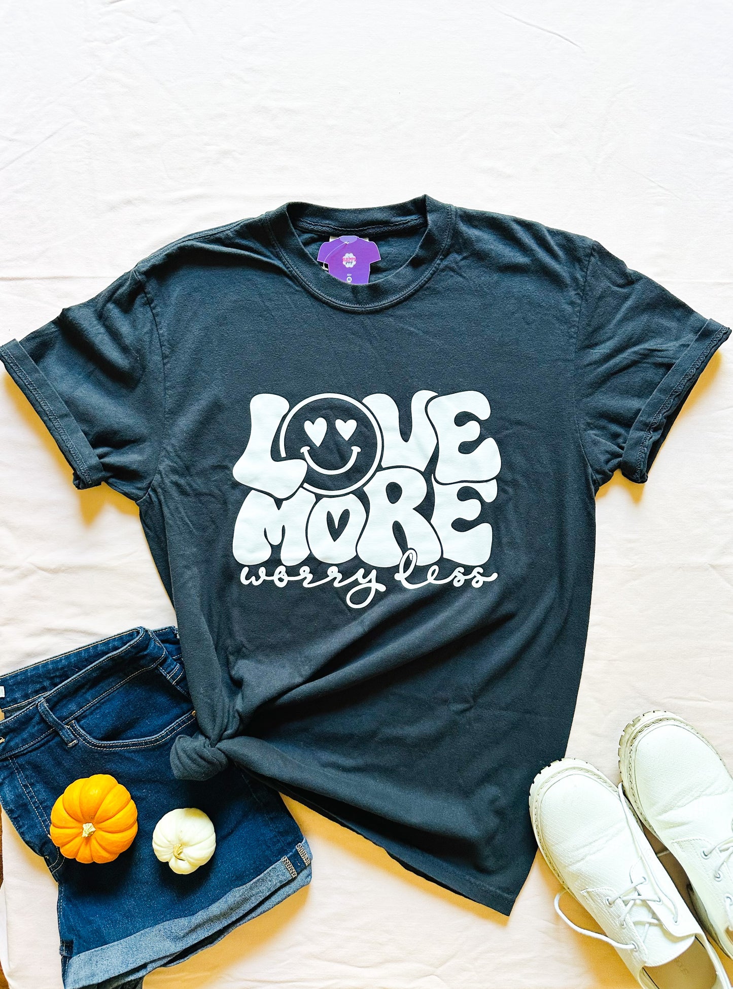 'LOVE MORE WORRY LESS' TEE